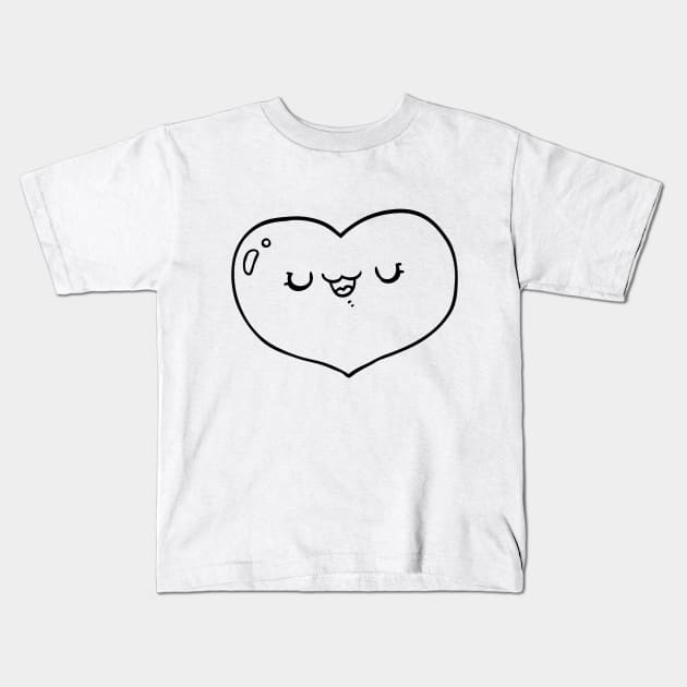 heart Kids T-Shirt by rositura